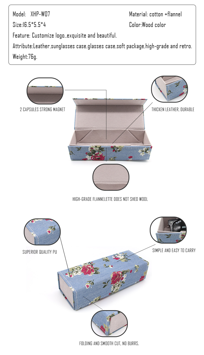 W07 Custom flower fabrica handmade folding rectangular glass glass the case (12)