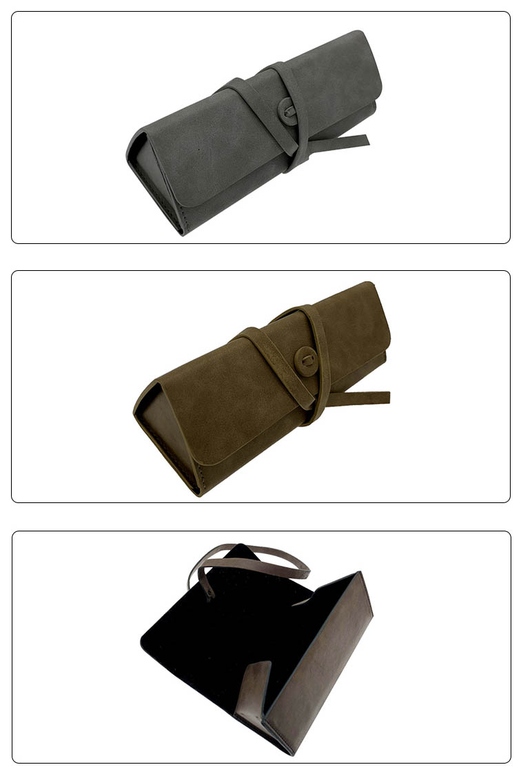 XHP-030 Hard eyeglasses leather case Personalized Sunglass Case para sa mga lalaki (9)