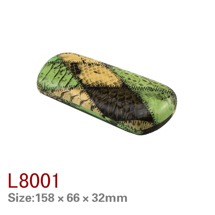 Custom-made eco-friendly PU eyeglass cases from a manufacturer, available in 130 models