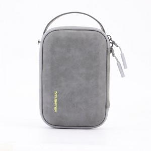 Large On-the-go Data Cable Punching 3C Digital Storage Bag