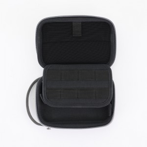 Large On-the-go Data Cable Punching 3C Digital Storage Bag