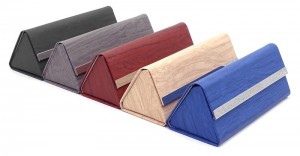 H01 Triangle Folding Eyewear Case Sunglasses Case Leather Eyewear Case