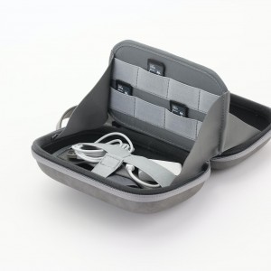 J11 travel cable organiser travel case for electronics leather electronics organizer