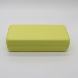 L-8204 eyeglasses case leather iron glasses case metal glasses case custom size glasses case