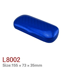 L8001/8002/8003/8005/8006 iron hard eyewear case PU leather eyeglasses case