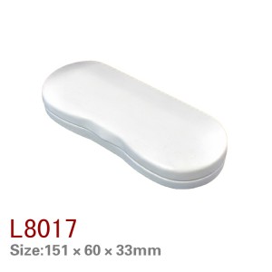 L8014/8015/8016/8017 iron eyewear case hard eyeglasses case pu leather eyeglasses case