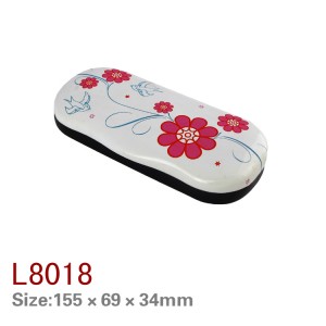 L8018/8020/8023/8024/8025 iron hard eyewear case glasses case eyeglasses case  Printed optical eyewear case