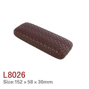 L8026/8027/8028/8029/8030/-1 hard sunglasses case Leather printed optical hard iron eyewear case