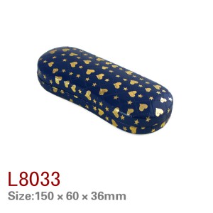L8030-2/L8033/L8035-1/L8036/L8037/leather iron hard eyewear case optical glasses case