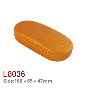 L8030-2/L8033/L8035-1/L8036/L8037/leather iron hard eyewear case optical glasses case