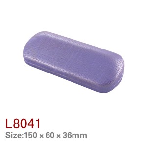L8038/8039/8040/8041/8043-1 factory custom leather iron eyewear case hard glasses case