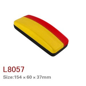 L8055/8057/8058/8059/8060/hard iron sunglases box eyewear case leather eyeglasses case