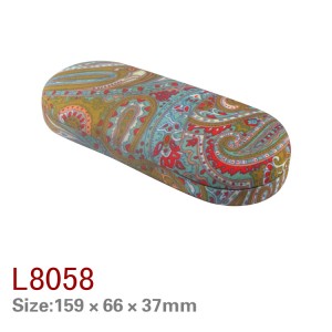 L8055/8057/8058/8059/8060/hard iron sunglases box eyewear case leather eyeglasses case