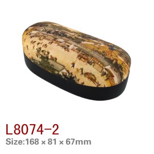 L8067/8068/8069/8074 Custom iron eyewear case 15 years factory OEM/ODM
