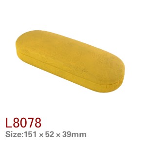 L8076-8081 custom iron hard pu leather eyewear case factory