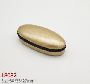 L8082-8089 factory custom colour size LOGO pu leather sunglasses case