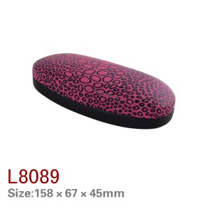 L8082-8089 factory custom colour size LOGO pu leather sunglasses case