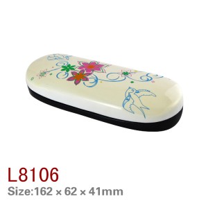L8101-8106 Iron eyewear case customized LOGO color 15 years factory