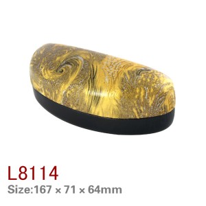 L8113-8118 factory hard PU leather iron sunglasses case eyewear case eyeglasses case