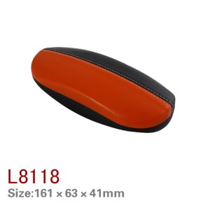 L8113-8118 factory hard PU leather iron sunglasses case eyewear case eyeglasses case