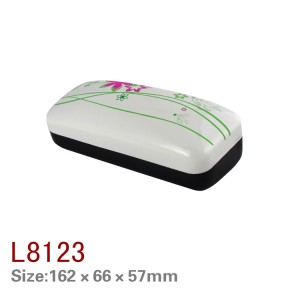L8119-8127 leather hard eyewear box factory custom eyeglasses case