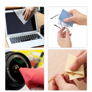 XY01 Factory whosle custom size color Microfiber Cleaning Cloths for Glasses