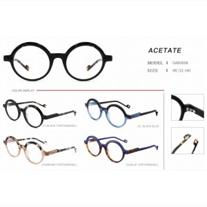 OAB3058/3059/3060/3061/3062 Acetate glasses Plate optical eyewear Optical eyeglasses