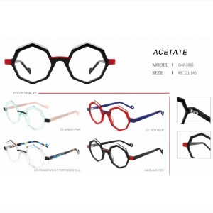 OAB3058/3059/3060/3061/3062 Acetate glasses Plate optical eyewear Optical eyeglasses