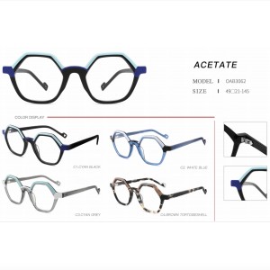 OAB3058/3059/3060/3061/3062 Acetate glasses Plate optical eyewear Optical eyeglasses