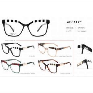 OAB4074/4075/4076/4080 Factory custom Acetate Plate Optical Glasses Optical Glasses