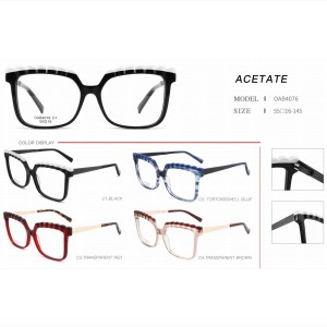 OAB4074/4075/4076/4080 Factory custom Acetate Plate Optical Glasses Optical Glasses