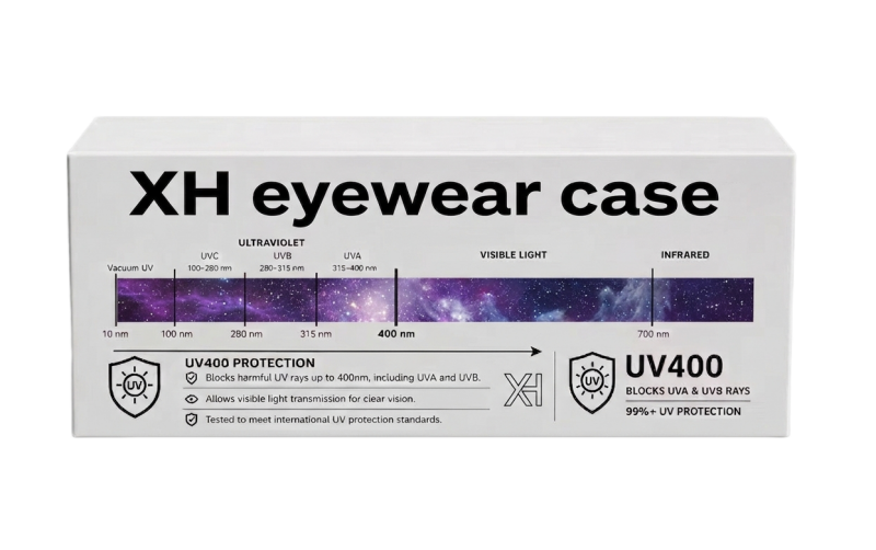 Printed paper folding eyeglasses case