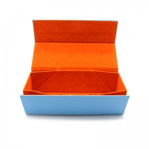 W03 Custom size color large hand folding glasses case rectangular eyewear Case