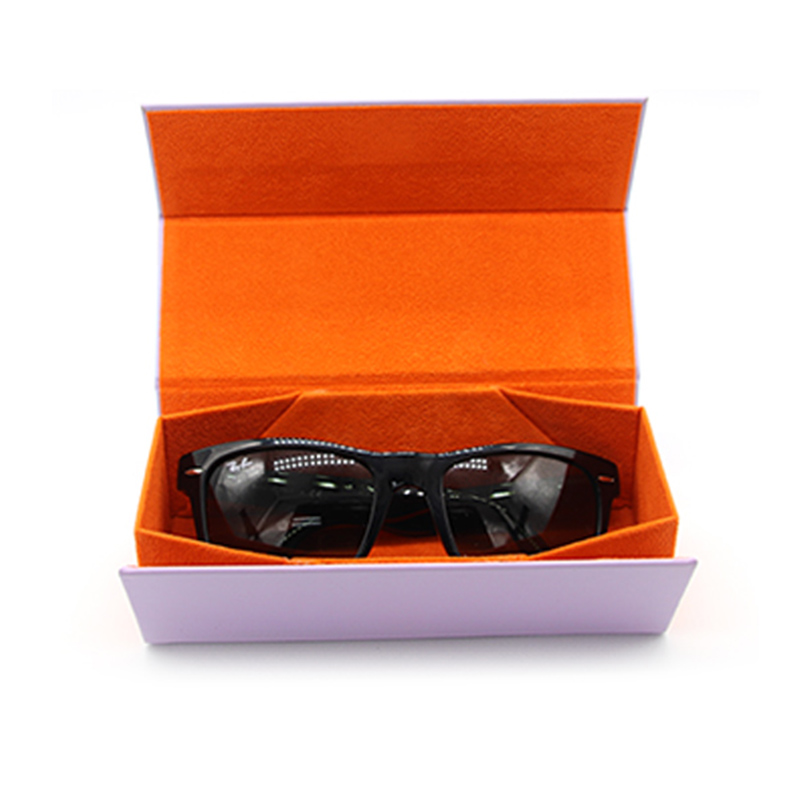 W03 Custom size color large hand folding glasses case rectangular eyewear Case – Xinghong detail pictures