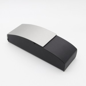 W52 Unisex Faux Leather Foldaway Slim Eyewear Case