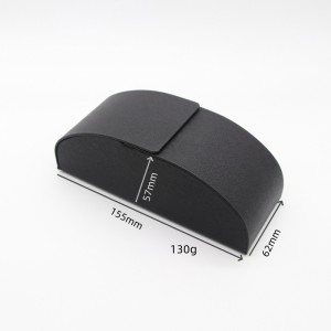 W105 Factory pu/pvc Leather Handmade iron eyewear Case sunglasses case