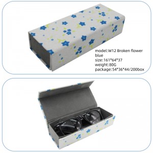 Ultra-Thin Foldable Sunglasses Case – Magnetic Folding Glasses Case with Suede Lining, Hard Shell Protection