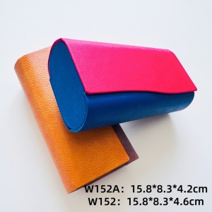 Custom 2-Slot Pu Leather Eyewear Storage Case Travel Glasses Case