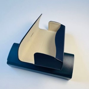 W159 handmade sunglasses case pu leather eyewear case glasses package case