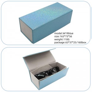 Ultra-Thin Foldable Sunglasses Case – Magnetic Folding Glasses Case with Suede Lining, Hard Shell Protection