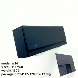 Ultra-Thin Foldable Sunglasses Case – Magnetic Folding Glasses Case with Suede Lining, Hard Shell Protection