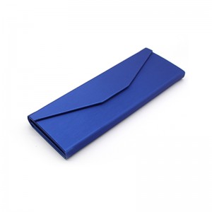 OEM Factory for Custom Logo Portable Popular Triangle Foldable Glasses Box PU Leather Sunglasses Packing Eyeglasses Case