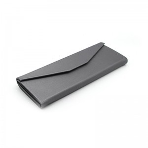 OEM Factory for Custom Logo Portable Popular Triangle Foldable Glasses Box PU Leather Sunglasses Packing Eyeglasses Case