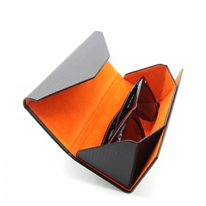 W53 Folding Triangle Magnetic Hard Case Box for Sunglasses for branding design