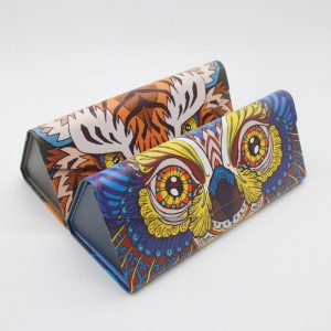 W53 I Printing pattern folding eyewear case customized size manufacturer eyewear case