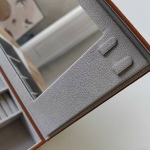 WT13 Premium 5-Slot Eyewear Storage Box Luxury Jewellery Storage Box with Mirror
