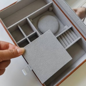 WT 13 Jewellery Storage Box pu eco-friendly leather jewellery case