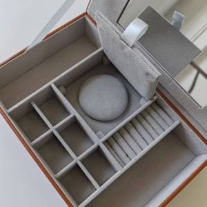 WT13 Premium 5-Slot Eyewear Storage Box Luxury Jewellery Storage Box with Mirror