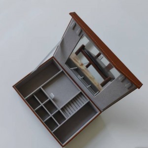 WT 13 Jewellery Storage Box pu eco-friendly leather jewellery case