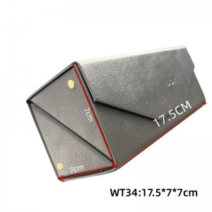 Custom 2-Slot Pu Leather Eyewear Storage Case Travel Glasses Case